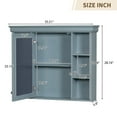 36'' Modern Bathroom Vanity with Medicine Adjustable Shelves