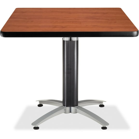 36" Multi-Purpose Square Table with Metal Mesh Base, in Cherry (KMT36SQ-CHY)