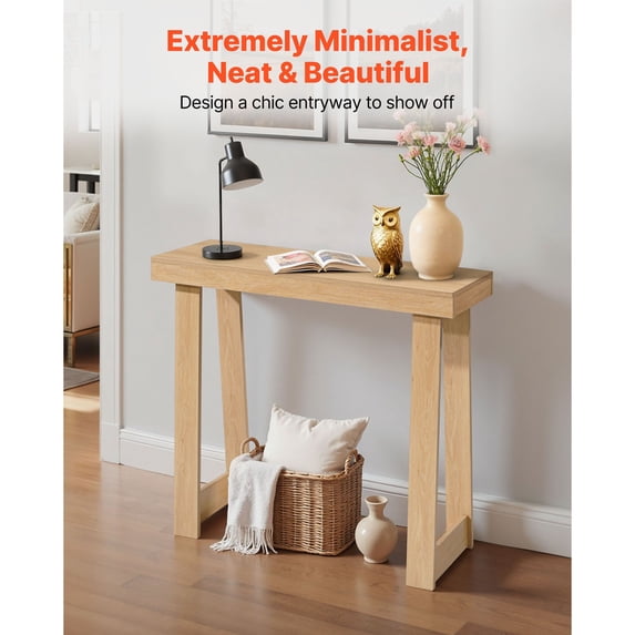 Console Table 36 36 in Narrow Console Table, Slim Sofa Table Behind Couch with Dual-Tier ...