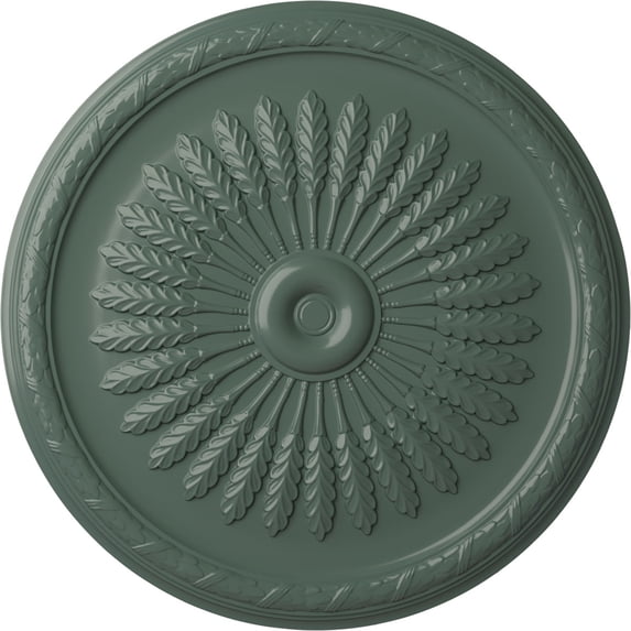 36"OD x 1 1/2"P Juniper Ceiling Medallion (Fits Canopies up to 7"), Hand-Painted Cloud Burst
