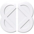 thumbnail image 1 of 36"OD x 1"ID x 14 1/4"C x 1"P Charlotte Architectural Grade PVC Contemporary Ceiling Medallion, Two Piece, 1 of 11