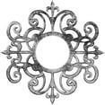 thumbnail image 1 of 36"OD x 11 3/4"ID x 1"P Dijon Architectural Grade PVC Pierced Ceiling Medallion, Antiqued Pewter, 1 of 10