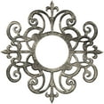 thumbnail image 1 of 36"OD x 11 3/4"ID x 1"P Dijon Architectural Grade PVC Pierced Ceiling Medallion, Antiqued Warm Silver, 1 of 10
