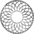 thumbnail image 1 of 36"OD x 12 1/4"ID x 1"P Cannes Architectural Grade PVC Pierced Ceiling Medallion, Antiqued Pewter, 1 of 10