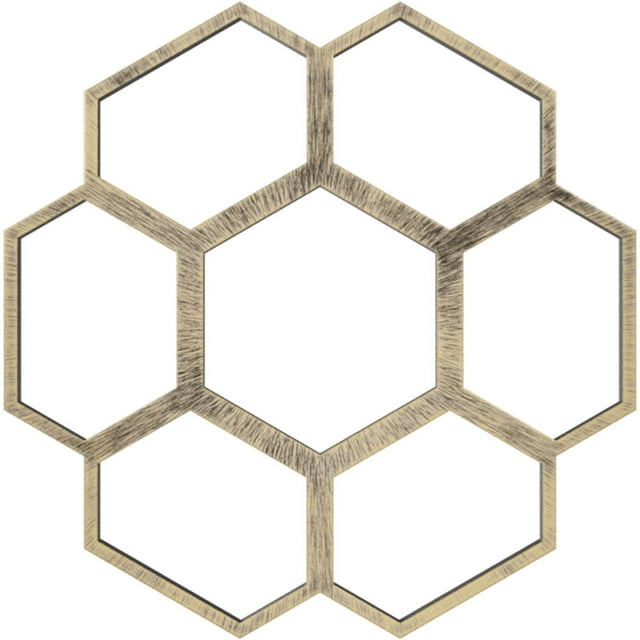 36"OD x 15 3/8"ID x 1"P Florin Architectural Grade PVC Pierced Ceiling Medallion, Antiqued Pale Gold