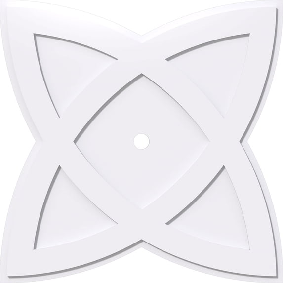 36"OD x 2"ID x 13 1/2"C x 1"P Cosmo Architectural Grade PVC Contemporary Ceiling Medallion
