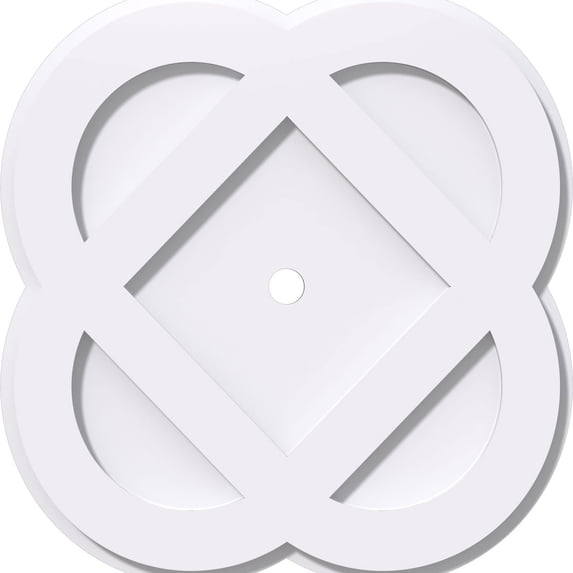36"OD x 2"ID x 14 1/4"C x 1"P Charlotte Architectural Grade PVC Contemporary Ceiling Medallion