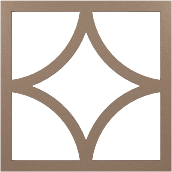 36"OD x 23"ID x 1"P Statesman Architectural Grade PVC Pierced Ceiling Medallion, Copper