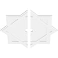 thumbnail image 1 of 36"OD x 3"ID x 20"C x 1"P Axel Architectural Grade PVC Contemporary Ceiling Medallion, Two Piece, 1 of 7