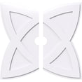 thumbnail image 1 of 36"OD x 4"ID x 13 1/2"C x 1"P Cosmo Architectural Grade PVC Contemporary Ceiling Medallion, Two Piece, 1 of 11