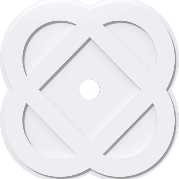 36"OD x 4"ID x 14 1/4"C x 1"P Charlotte Architectural Grade PVC Contemporary Ceiling Medallion