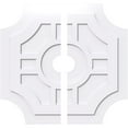 thumbnail image 1 of 36"OD x 5"ID x 12"C x 1"P Haus Architectural Grade PVC Contemporary Ceiling Medallion, Two Piece, 1 of 11