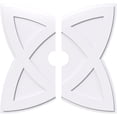 thumbnail image 1 of 36"OD x 5"ID x 13 1/2"C x 1"P Cosmo Architectural Grade PVC Contemporary Ceiling Medallion, Two Piece, 1 of 11