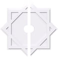thumbnail image 1 of 36"OD x 5"ID x 20"C x 1"P Axel Architectural Grade PVC Contemporary Ceiling Medallion, Two Piece, 1 of 11