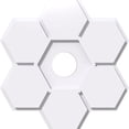 thumbnail image 1 of 36"OD x 7"ID x 12 1/2"C x 1"P Daisy Architectural Grade PVC Contemporary Ceiling Medallion, 1 of 1
