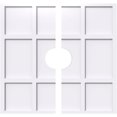 thumbnail image 1 of 36"OD x 7"ID x 12 1/2"C x 1"P Rubik Architectural Grade PVC Contemporary Ceiling Medallion, Two Piece, 1 of 11