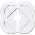 thumbnail image 1 of 36"OD x 7"ID x 14 1/4"C x 1"P Charlotte Architectural Grade PVC Contemporary Ceiling Medallion, Two Piece, 1 of 7