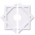 thumbnail image 1 of 36"OD x 7"ID x 20"C x 1"P Axel Architectural Grade PVC Contemporary Ceiling Medallion, Two Piece, 1 of 11