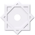 thumbnail image 1 of 36"OD x 7"ID x 20"C x 1"P Axel Architectural Grade PVC Contemporary Ceiling Medallion, 1 of 11