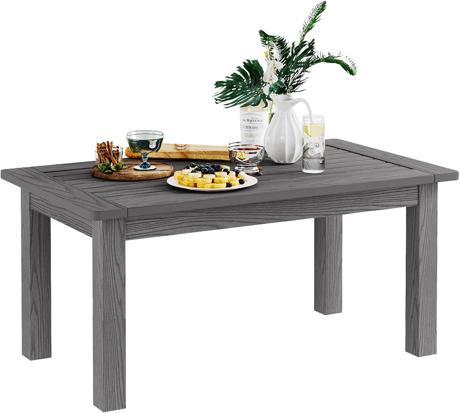 36" Outdoor Coffee Table, Weatherproof HIPS Patio Coffee Tables for ...