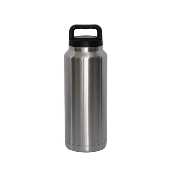 36 Oz Stainless Steel Twist-Off Cap Water Bottle - Silver