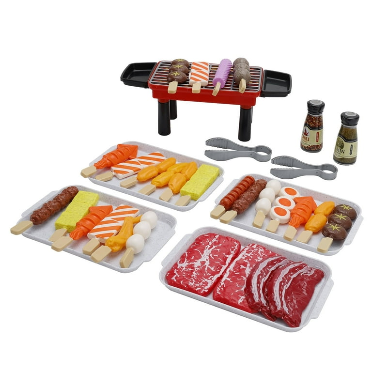 36 PCS BBQ Grill Playset Toy Barbecue Kitchen Cooking Playset