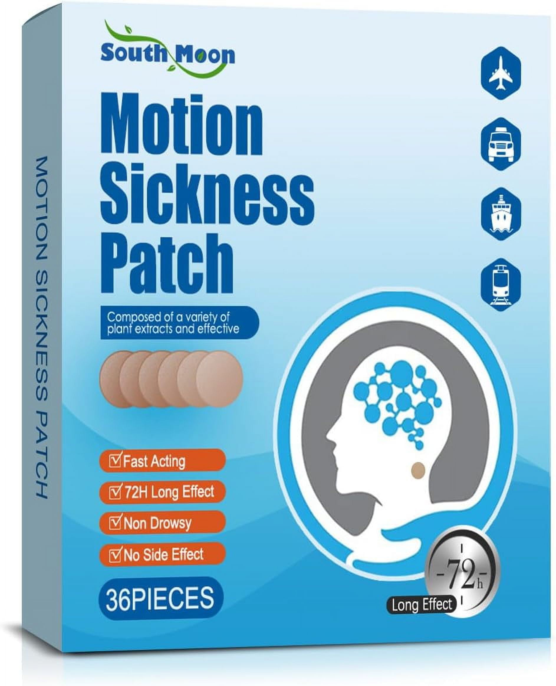 36 PCS Motion Sickness Patch, Sea Sickness Patch Waterproof, Non Drowsy and Lasting 72H, Relieve