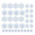thumbnail image 1 of 36 PCS Red Plastic Snowflake Ornaments - Plastic Snowflake Ornaments for Winter Wonderland Christmas Party Decorations, 1 of 9