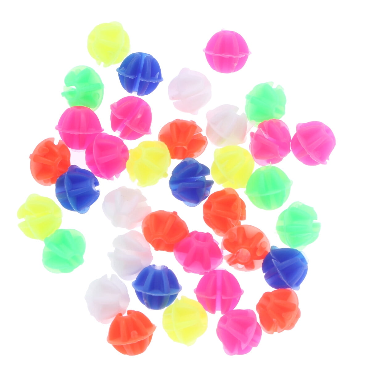 36 PCS Round Bike Wheel Spoke Beads Luminous Plastic Clip Spoke Bead