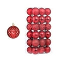 thumbnail image 1 of 36 PCS Set of Electroplated Christmas Ball Ornaments for Tree Decorations Displays and Festive Gift Giving with Shiny Finishes, 1 of 7