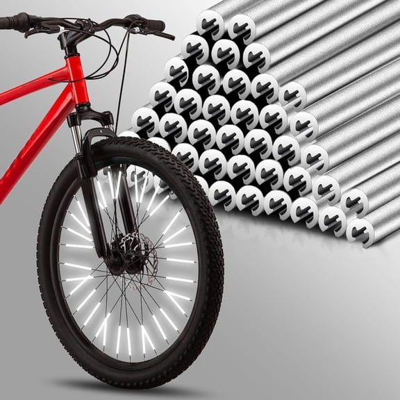 36 PCS Spokes Reflectors - Spoke Skin Covers Trim Wrap Cover Decoration Protector Pipe Motorcycle Motocross Pit Dirt Bike