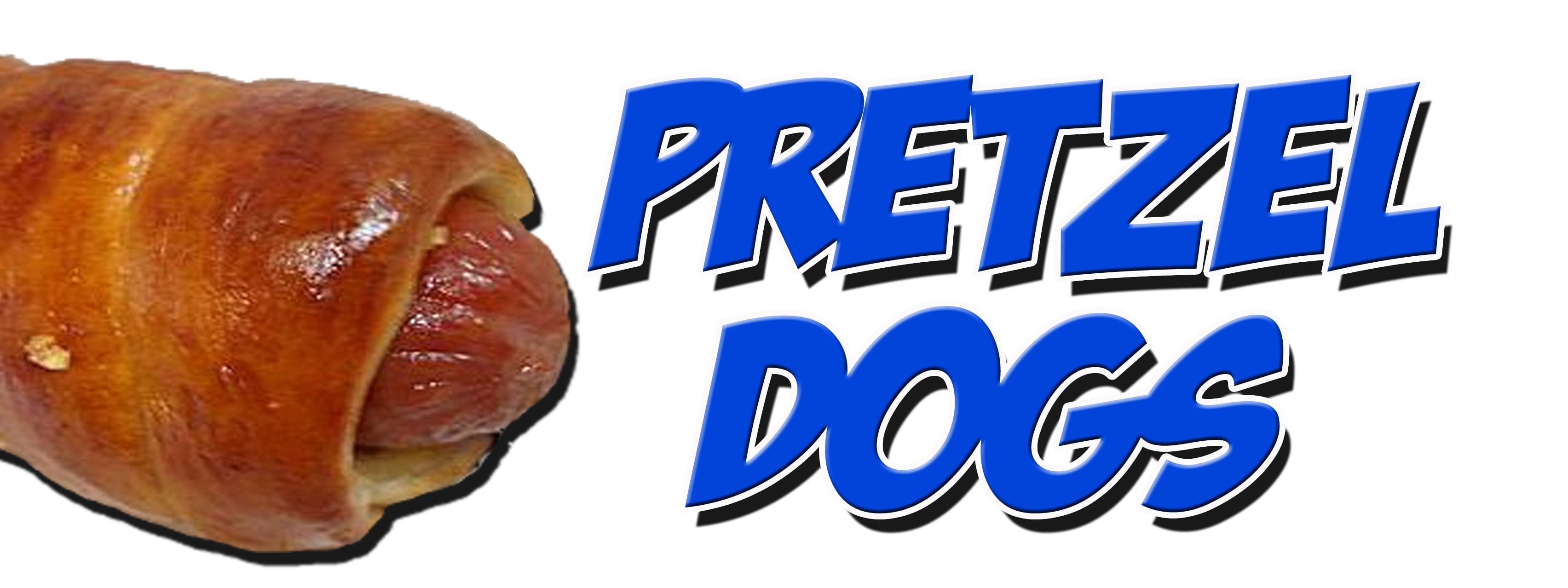 36" PRETZEL DOGS DECAL sticker soft pretzel hot dog