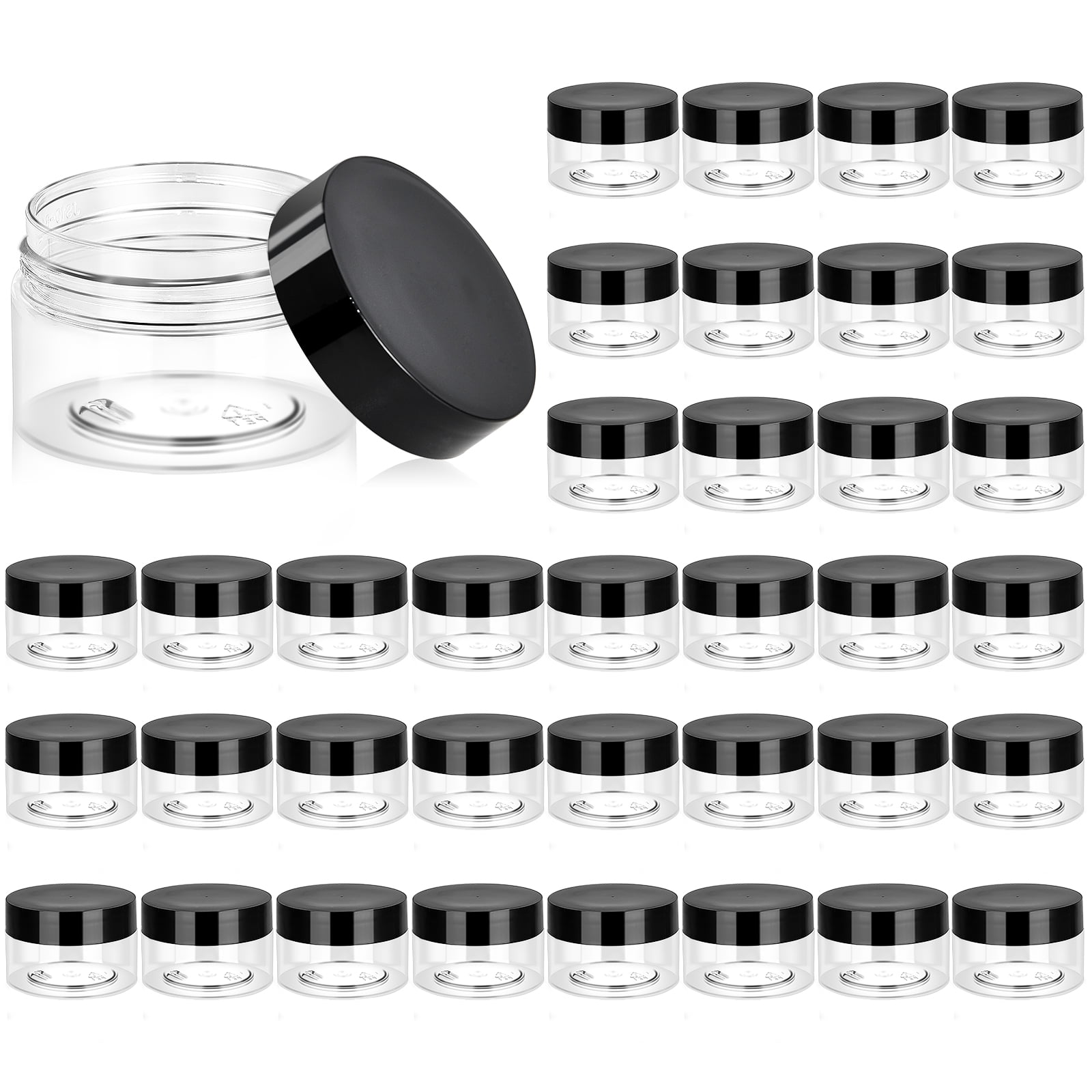 AAOMASSR 8 Pack 12 Oz Clear Plastic Jars with Lids, Slime Containers for  Kids DIY Crafts