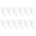 thumbnail image 1 of 36 Pack 2 Inch Clear Valance Clips, Hidden Window Blind Valance Retainer Holder for Horizontal Blind, Style4, 1 of 6