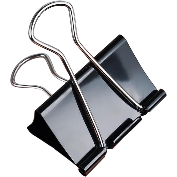 36 Pack 2 Inch Tempered Steel Binder Clips Professional Office Reliable Document Organization