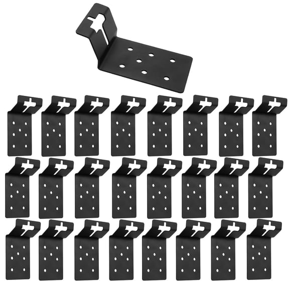 36 Pack Black T-Post Bracket 3"