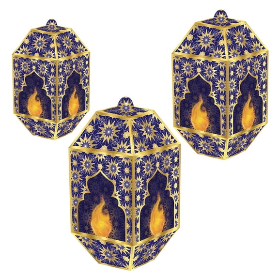 36 Pack Bulk Foil Ramadan Paper Lanterns
