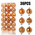 thumbnail image 1 of 36-Pack Christmas Ball Ornaments with Strings, 1.2-Inch Small Size Baubles, Shatterproof Plastic Christmas Bulbs, Hanging Decorations for Xmas Tree, Holiday, Wedding, Party, 1 of 3