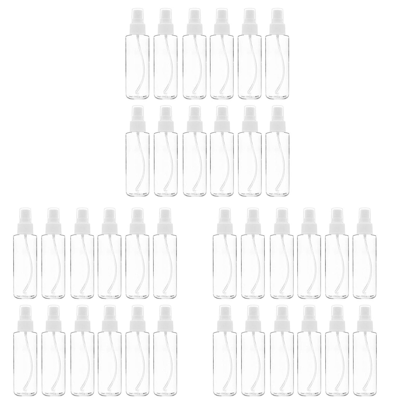 36 Pack Fine Mist Clear Spray Bottles 120 Ml (4 Oz) with Pump Spray Cap