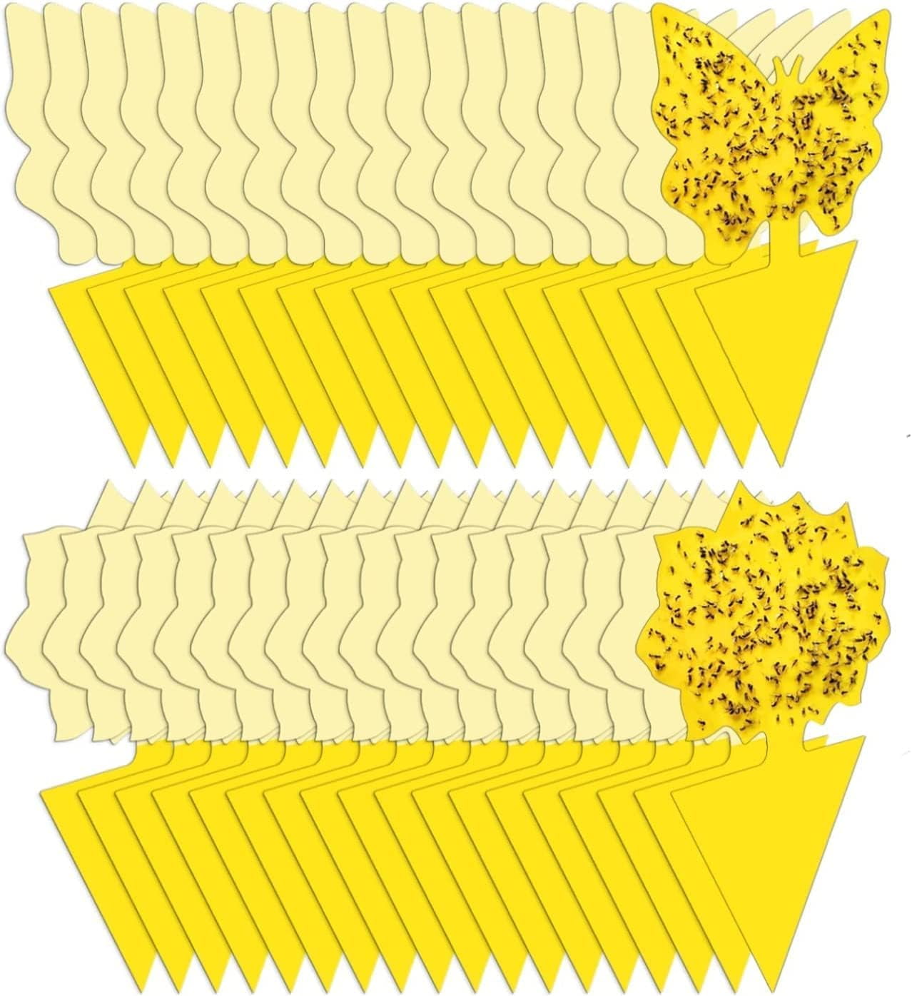 Garsum Window Fly Traps Indoor, Fly Paper Bug Sticky Strips, House Fly Killer Window Decal Non-Toxic,4 Pcs - Foto 3