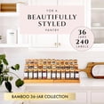 36 Pack Glass Spice Jars with Bamboo Lids and Labels, 4oz Airtight ...