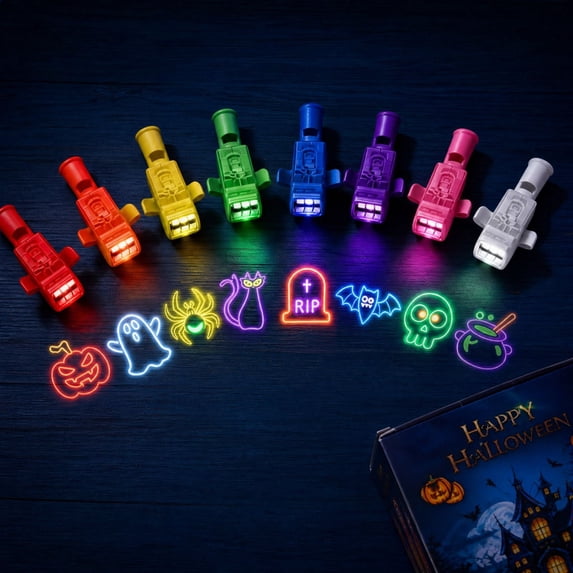36 Pack Halloween Projection Finger Lights, LED Light Up Finger Toys for Kids, Halloween Party Favors Goodie Bag Fillers Classroom Prizes
