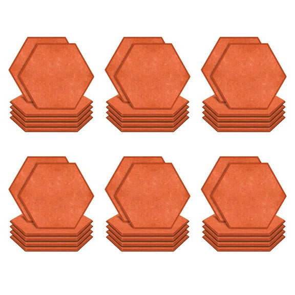 36 Pack Hexagon Acoustic Panels Sound Proof Padding Beveled Edge Sound Panels for Recording Studio Office Home