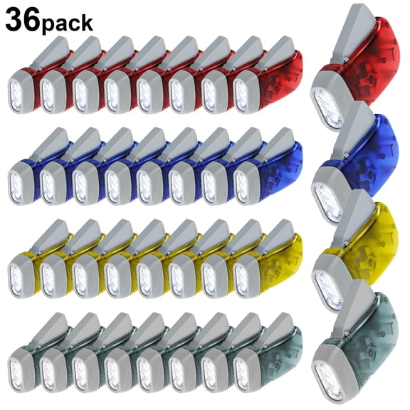 36 Pack LED Mini Flashlight Set - with Lanyard, Hurricane Emergency Camping Night Reading Cycling, Portable Pocket-Size Torch