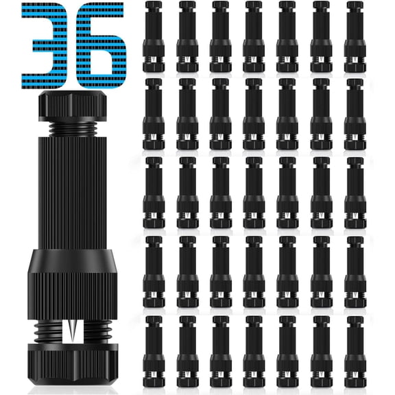 36 Pack Low Voltage Landscape Light Wire Connector Outdoor 14-20 Gauge Cable Connectors for Path Lights Work with Malibu Paradise Moonrays and More