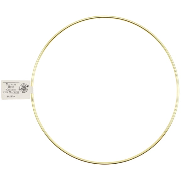36 Pack: Macrame Brass Ring by Loops & Threads