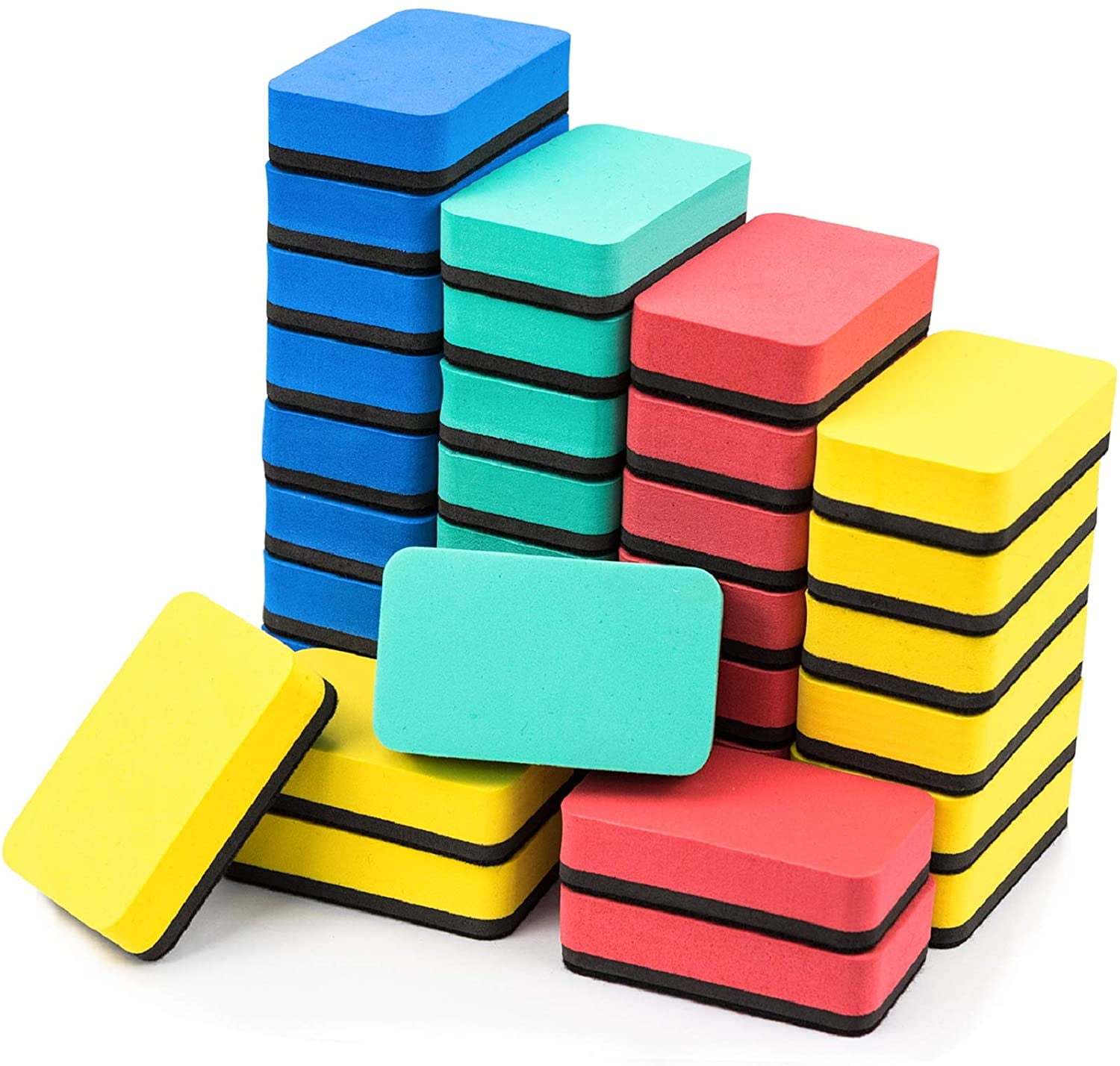 36 Pack Whiteboard Dry Eraser Chalkboard Cleaner Board Wiper for Classroom Home Office