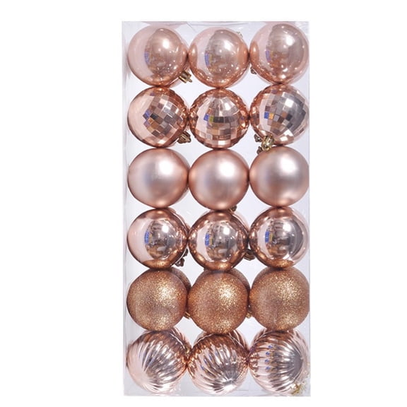 36 Pack Plastic Christmas Ornaments Ball Decorations For Tree And Wreath