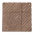 thumbnail image 1 of 36-Pack Plastic Interlocking Deck Tiles, 12"x12" Patio Deck Tiles, Non-Slip (Coffee), 1 of 12
