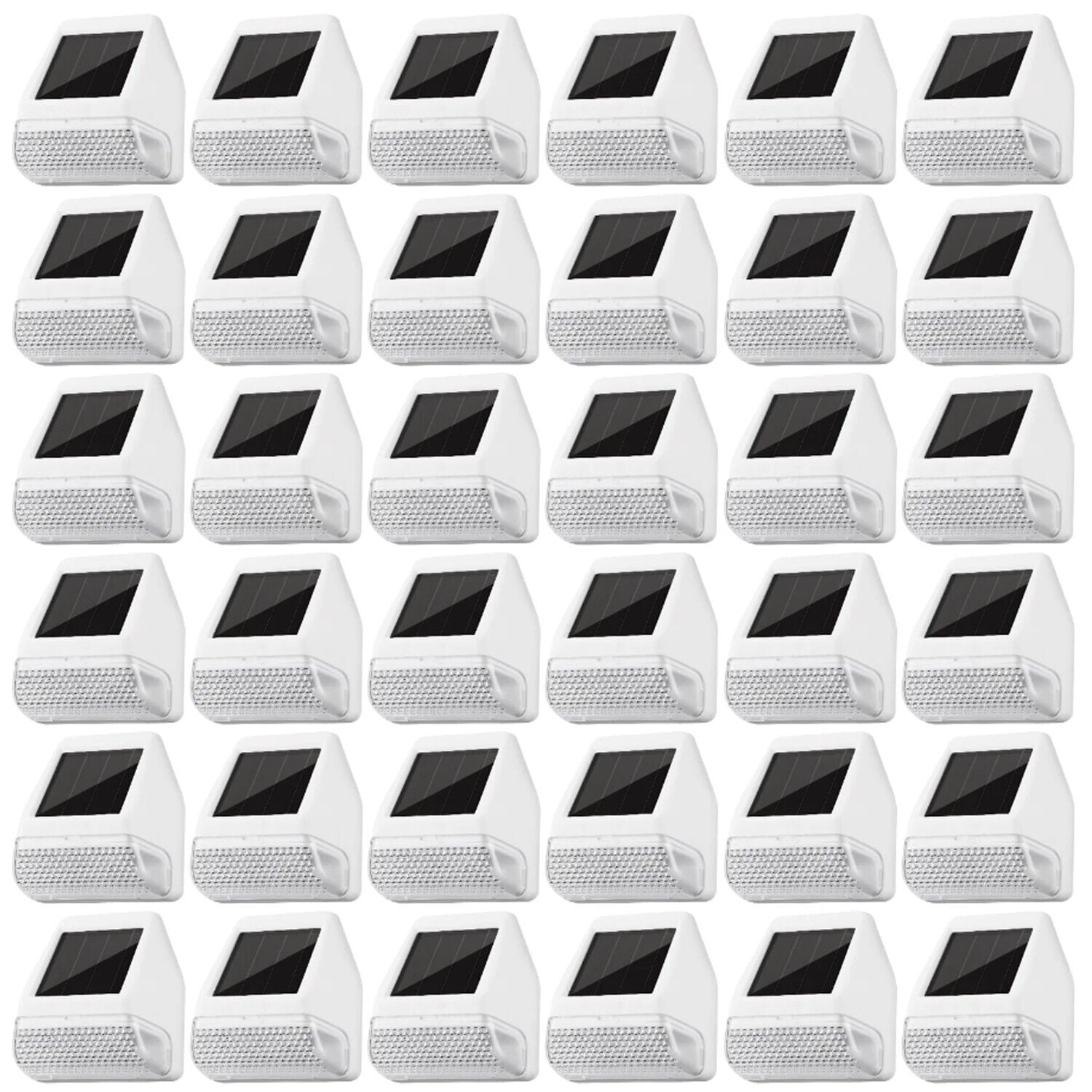 36 Pack Solar Deck Lights, Dusk-to-Dawn LED Fence Lights, White